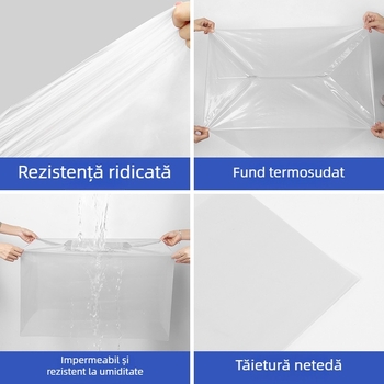 Sac intern din plastic albastru îngroșat, pentru carton, husă antipraf pentru echipamente mari, personalizare în mai multe dimensiuni