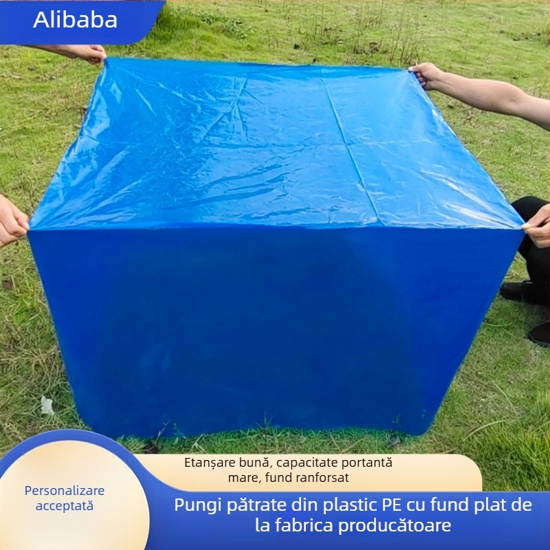 Sac intern din plastic albastru îngroșat, pentru carton, husă antipraf pentru echipamente mari, personalizare în mai multe dimensiuni