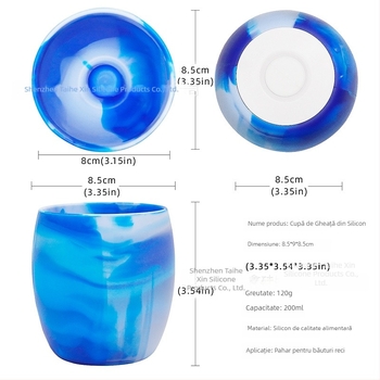 Pahar din silicon pentru gheață, răcire bere, tavă de gheață creativă