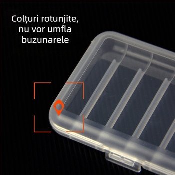 Căsuță de depozitare din plastic, portabilă, rezistentă la praf și la impact, cutie multifuncțională de călătorie pentru pastile