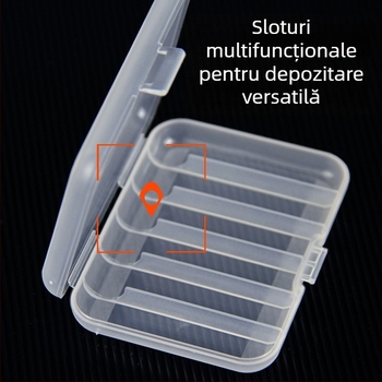 Căsuță de depozitare din plastic, portabilă, rezistentă la praf și la impact, cutie multifuncțională de călătorie pentru pastile