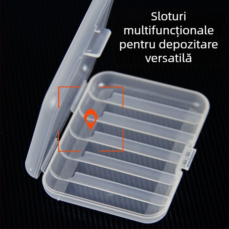 Căsuță de depozitare din plastic, portabilă, rezistentă la praf și la impact, cutie multifuncțională de călătorie pentru pastile