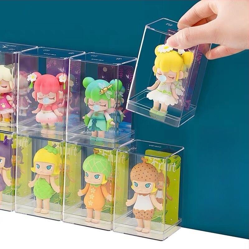 Vitrină acrilică pentru afișarea blind box-urilor, pentru depozitarea unei figurine (Bubble Mart)
