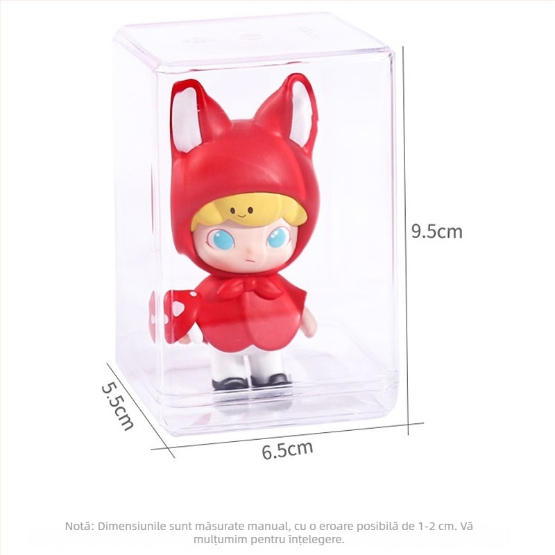 Vitrină acrilică pentru afișarea blind box-urilor, pentru depozitarea unei figurine (Bubble Mart)