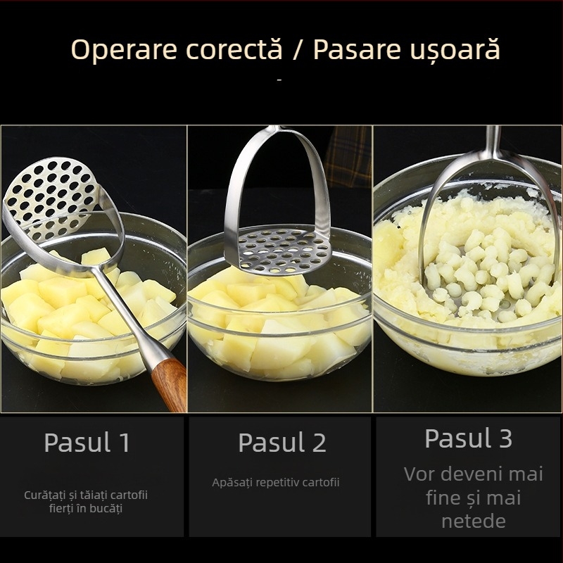 Zdrobitor de cartofi din oțel inox 304 și presă pentru piure