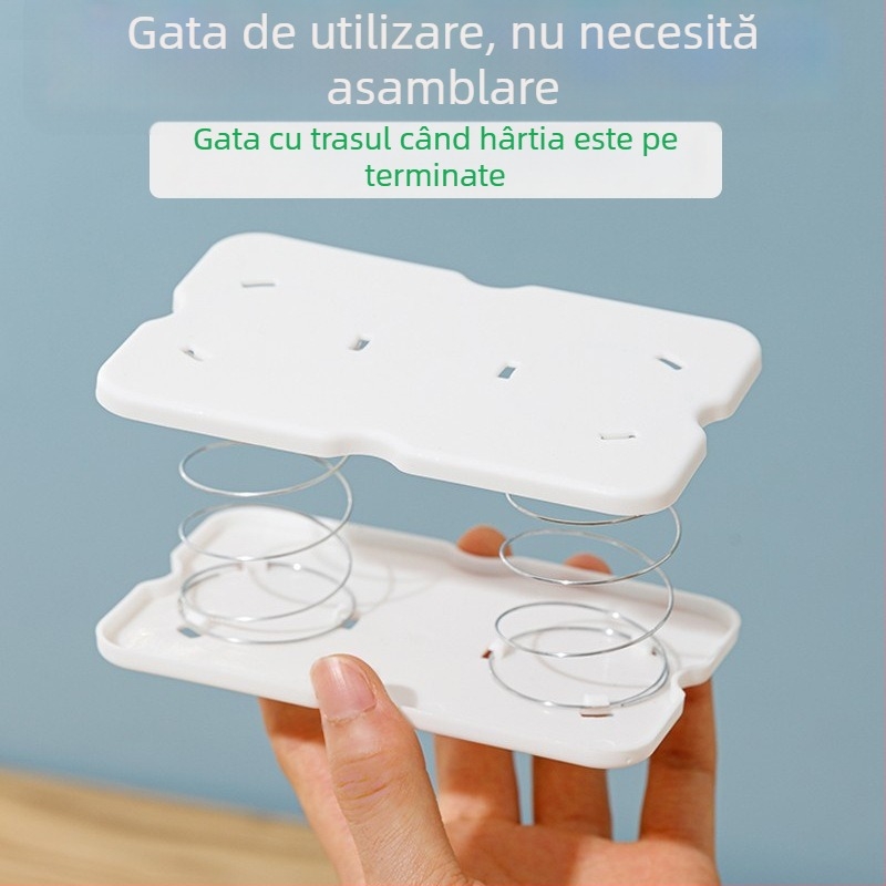 Cutie de șervețele pentru masă cu mecanism de ejectare cu arc, pentru extragere ușoară