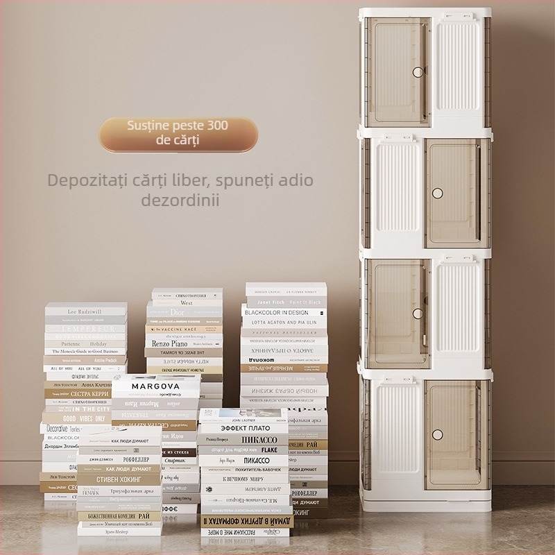 Bibliotecă rotativă cu mai multe niveluri, suport de depozitare la podea pentru gustări