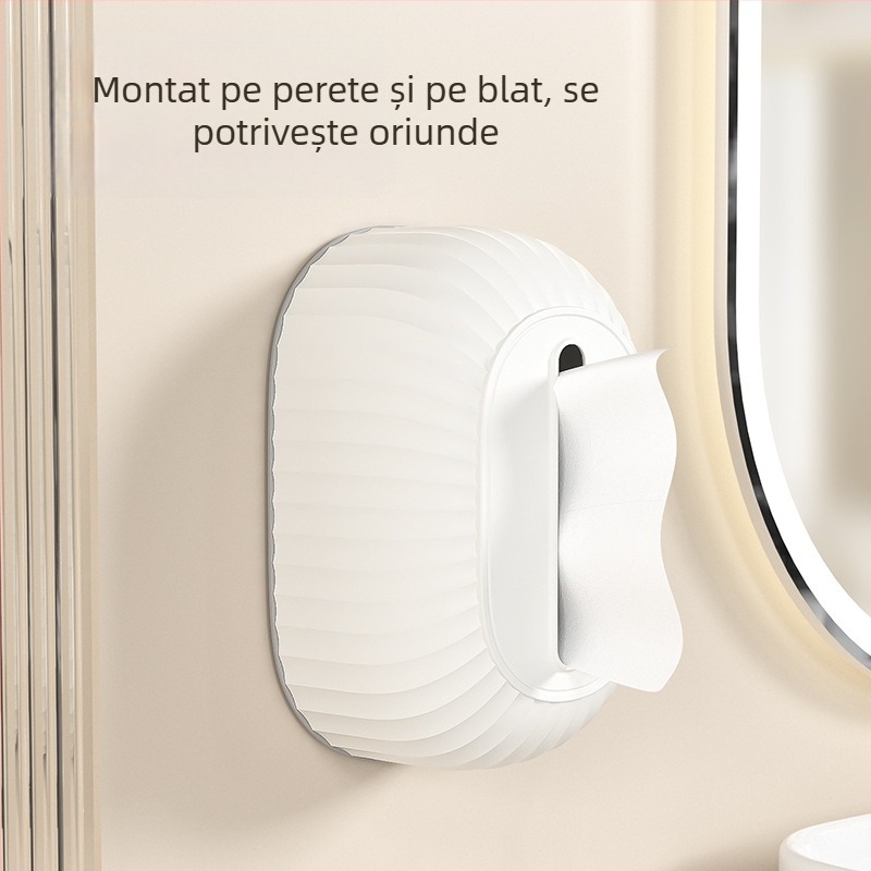 Cutie de șervețele cu bază în arc încorporată, stil creativ pentru casă, sufragerie sau restaurant; suport elastic înalt pentru utilizare în mașină