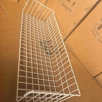 Coș suspendat multifuncțional cu design din grilă metalică, pentru balcon, ghiveci de flori, dimensiune mare