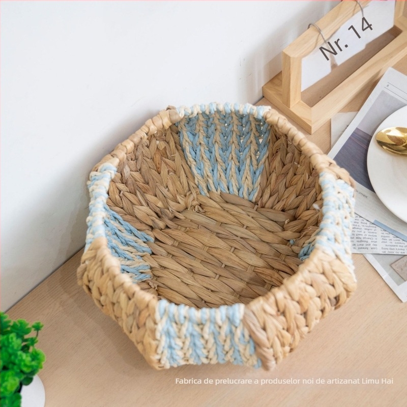 Ghivece împletite manual pentru plante și coșuri de depozitare, decor de casă în stil pastoral, capacitate mare