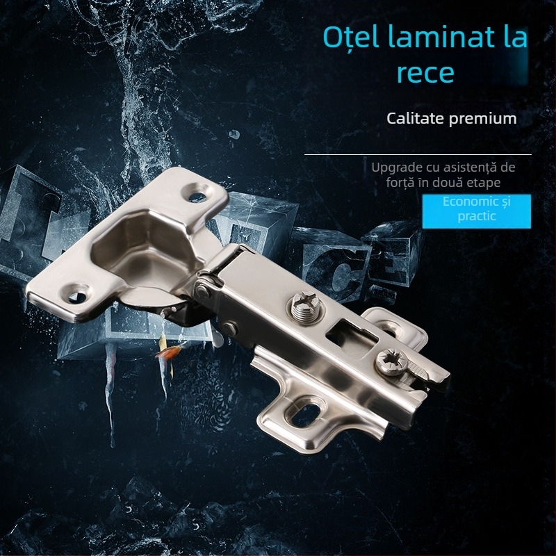 Balamale cu arc în două etape pentru uși de dulap, cupă de 35 mm, tip avion, garderobă – suprapunere parțială până la totală