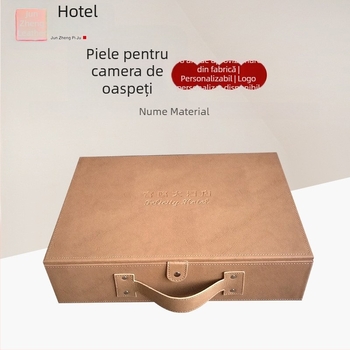 Cutie de depozitare portabilă din piele, cutie de lux din piele, cutie cadou personalizabilă pentru nuntă