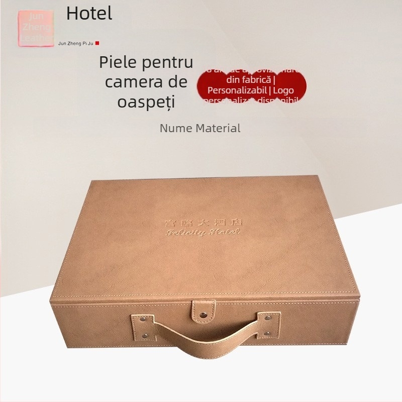 Cutie de depozitare portabilă din piele, cutie de lux din piele, cutie cadou personalizabilă pentru nuntă