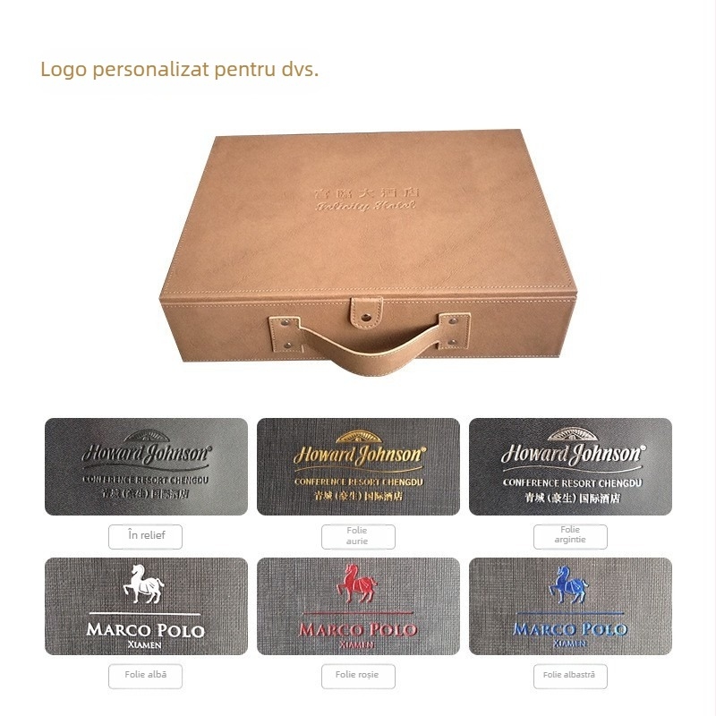 Cutie de depozitare portabilă din piele, cutie de lux din piele, cutie cadou personalizabilă pentru nuntă