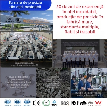 Balama din oțel inoxidabil, turnare de precizie, pentru echipamente industriale; balama ascunsă turnată