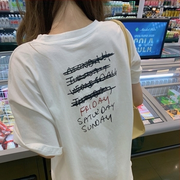Tricou roz cu zâmbet pentru femei, mâneci scurte, vară 2023, croială lejeră, guler rotund, stil japonez-coreean