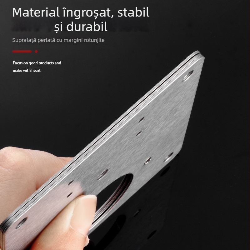 Vinoda placă de reparare a balamalelor pentru ușă, oțel inox, fixator și reglaj pentru panouri de ușă