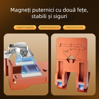 Noul element de poziționare magnetic pentru balamaua ușii de dulap, cu limită de spațiu de 2,6 mm și unealtă de instalare rapidă