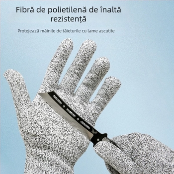 Mănuși anti-tăiere, anti-derapare, anti-perforație, pentru bucătărie alimentară și lucru în aer liber, rezistente la uzură, protecție împotriva prafului pentru grădină