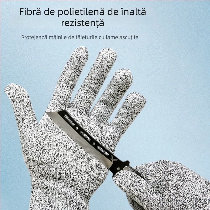 Mănuși anti-tăiere, anti-derapare, anti-perforație, pentru bucătărie alimentară și lucru în aer liber, rezistente la uzură, protecție împotriva prafului pentru grădină