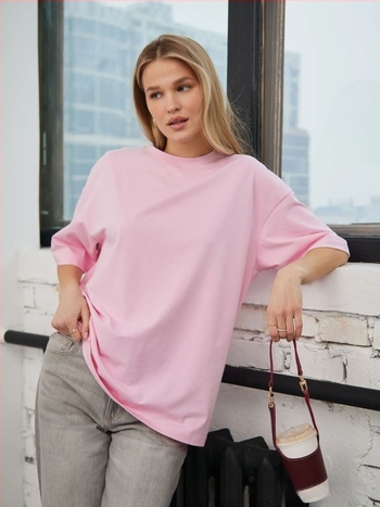 Tricou din bumbac 100% cu mânecă scurtă, imprimare cu text, croi lejer, guler rotund, stil urban casual