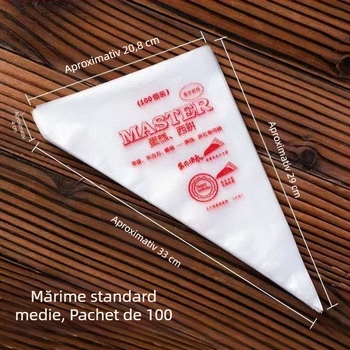 Set de saci pentru ornare de unică folosință cu duze pentru fursecuri și prăjituri – kit de instrumente pentru coacere, personalizabil