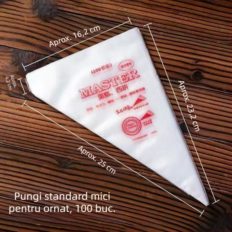 Set de saci pentru ornare de unică folosință cu duze pentru fursecuri și prăjituri – kit de instrumente pentru coacere, personalizabil