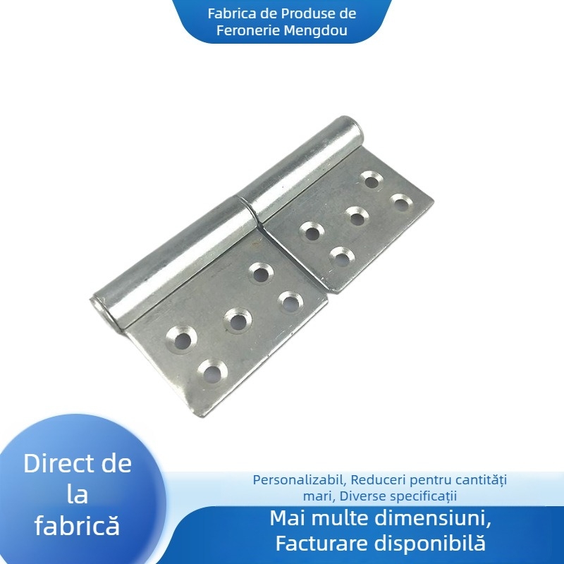 Balamale pentru uși rezistente la foc, galvanizate, în formă de steag, cu rulmenți, balamale detașabile de tip steag