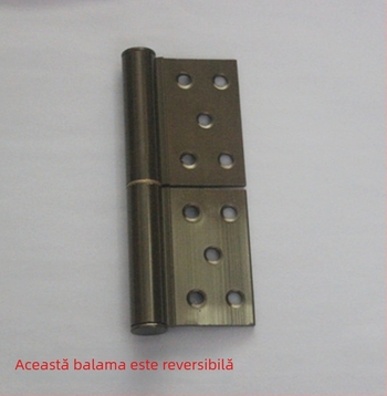 Balama din aluminiu pentru ușa de baie, în formă de drapel, 5 inci, demontabilă, model 39