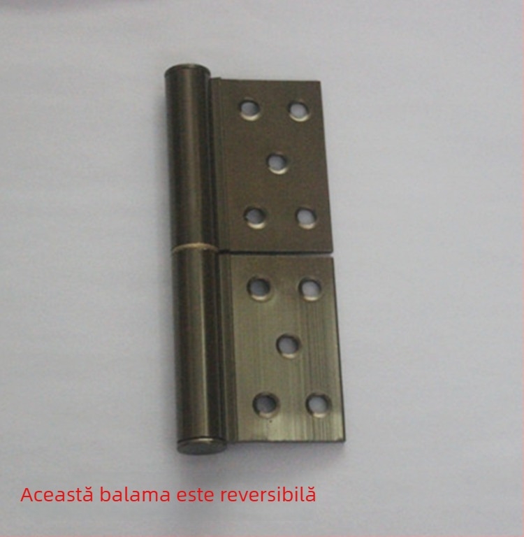 Balama din aluminiu pentru ușa de baie, în formă de drapel, 5 inci, demontabilă, model 39