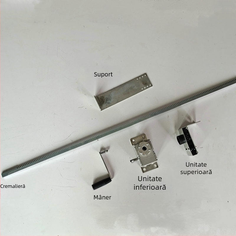 Deschizător manual de ferestre cu șină și pinion, aliaj de aluminiu, pentru ventilație casnică