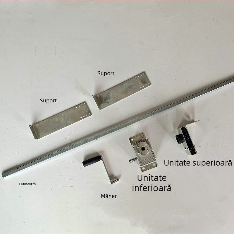 Deschizător manual de ferestre cu șină și pinion, aliaj de aluminiu, pentru ventilație casnică