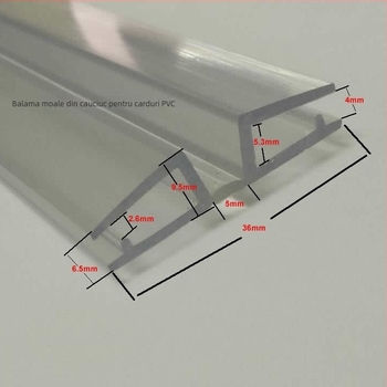 Axă flexibilă din PVC, balama de pliere ultra‑lungă, întărită după modelul frunzei de lotus, balama pătrată plată pentru panouri, fără ax