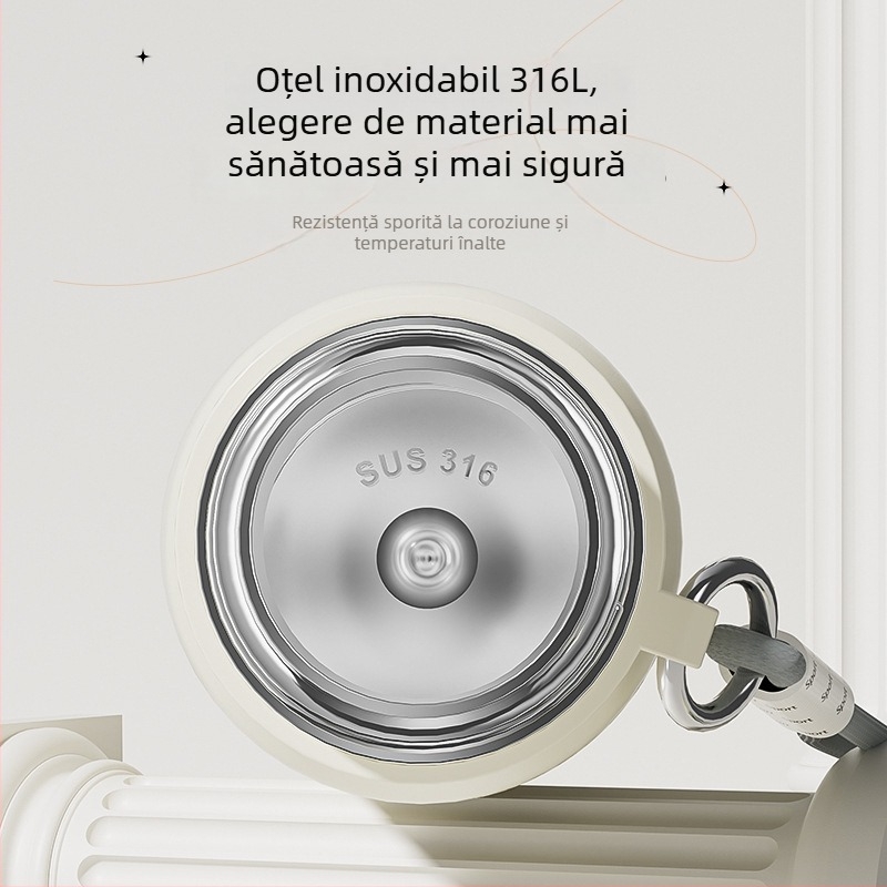 Gardenia cană izotermă inteligentă cu afișaj de temperatură, din oțel inoxidabil 316, capacitate mare, pentru exterior