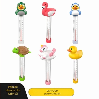 Termometru plutitor pentru piscină cu design animal, termometru de apă multifuncțional, -10 la 70 °C