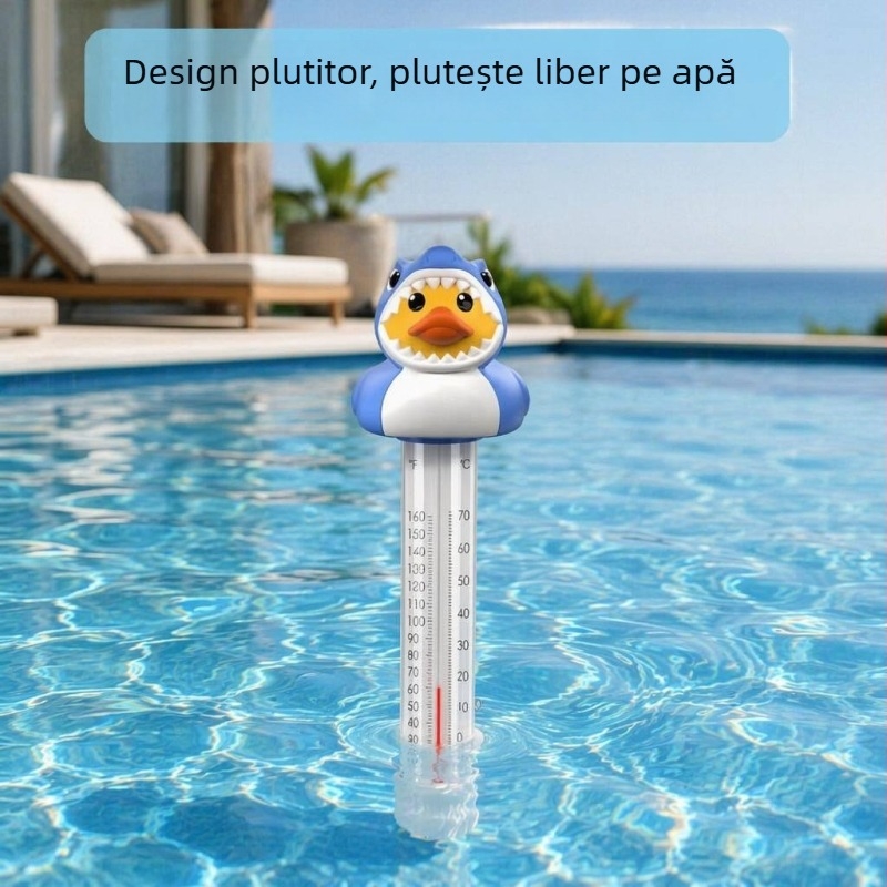 Termometru plutitor pentru piscină cu design animal, termometru de apă multifuncțional, -10 la 70 °C