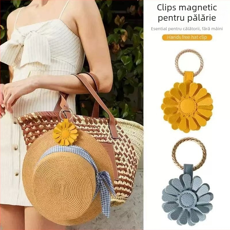 Clip magnetic pentru pălărie – portabil pentru călătorii și depozitare, anti-pierdere, pentru pălărie de soare și rucsac