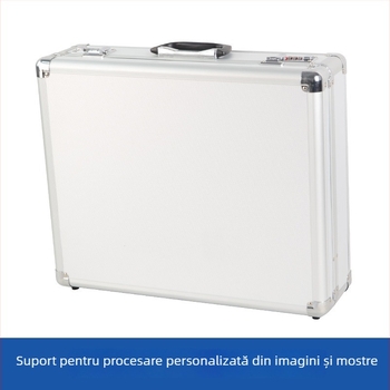 Cutie portabilă din aliaj de aluminiu pentru unelte și instrumente, cu lacăt de parolă; cutie de probe pentru accesorii pentru uși și ferestre