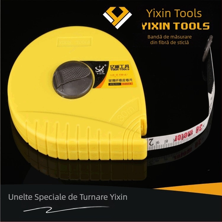 Yi Xin Bandă metrică din fibră de sticlă, 20/30/50 mm, bandă din nylon, pentru construcții casnice și decorarea ușilor și ferestrelor