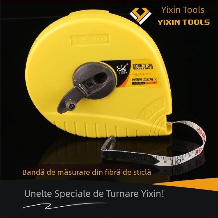 Yi Xin Bandă metrică din fibră de sticlă, 20/30/50 mm, bandă din nylon, pentru construcții casnice și decorarea ușilor și ferestrelor