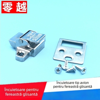 Încuietoare pentru ferestre din aliaj de aluminiu pentru balcon, cu arc automat, pentru ferestre glisante, funcționare liniă, stil clasic