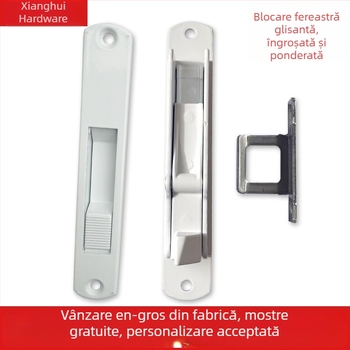 Încuietoare cu atingere automată din aliaj de aluminiu pentru ferestre cu tâmplă și uși glisante; încuietoare veche cu cârlig pentru fereastra glisantă; accesoriu încuietor fereastră glisantă