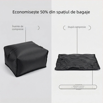 Geantă de stocare cu vid pentru rucsac și bagaje, capacitate mare, impermeabilă, evacuare aer, material cu 13 straturi