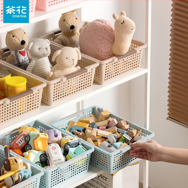 Cutie de depozitare din plastic pentru birou — organizator pentru gustări, cosmetică și obiecte mărunte, pentru cămin