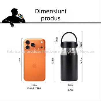 6.7 oz Mini Space Flask – cană termică din oțel inoxidabil 304, izolație vid, sticlă sport portabilă pentru apă