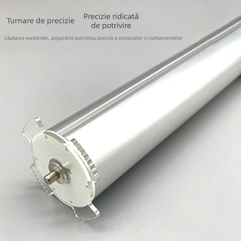 Tub rulare din aliaj de aluminiu, canală 38/43, accesorii pentru perdele, culoare naturală