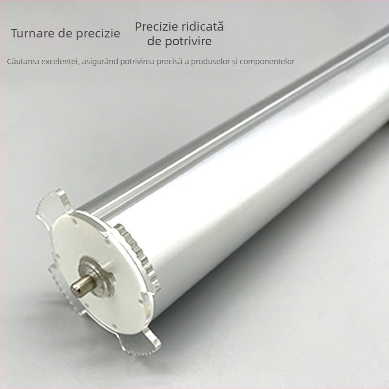 Tub rulare din aliaj de aluminiu, canală 38/43, accesorii pentru perdele, culoare naturală
