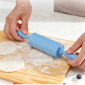 Rulou din silicon cu mâner din plastic, dimensiuni mici, medii și mari, instrument de cofetărie pentru uz casnic pentru copii