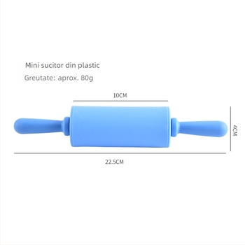 Mini rulou din silicon alimentar, antiaderent pentru aluat