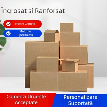 Cutie de depozitare personalizată, în loturi mici, lungă, din carton ondulat, cutie mare de ambalaj pătrată pentru mutare